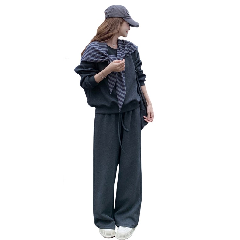 现货-春季新款灰色休闲两件套203-9525-P165-K248,女装套装/套裙,浙宝203