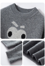 2025新款男女通用儿童时尚舒适，童装儿童羊绒衫，圣极绒童装