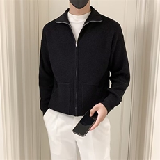 针织开衫外套男款春秋新款简约拉链纯色毛衣男士秋冬季潮S702，男装针织衫/毛衣，星座506
