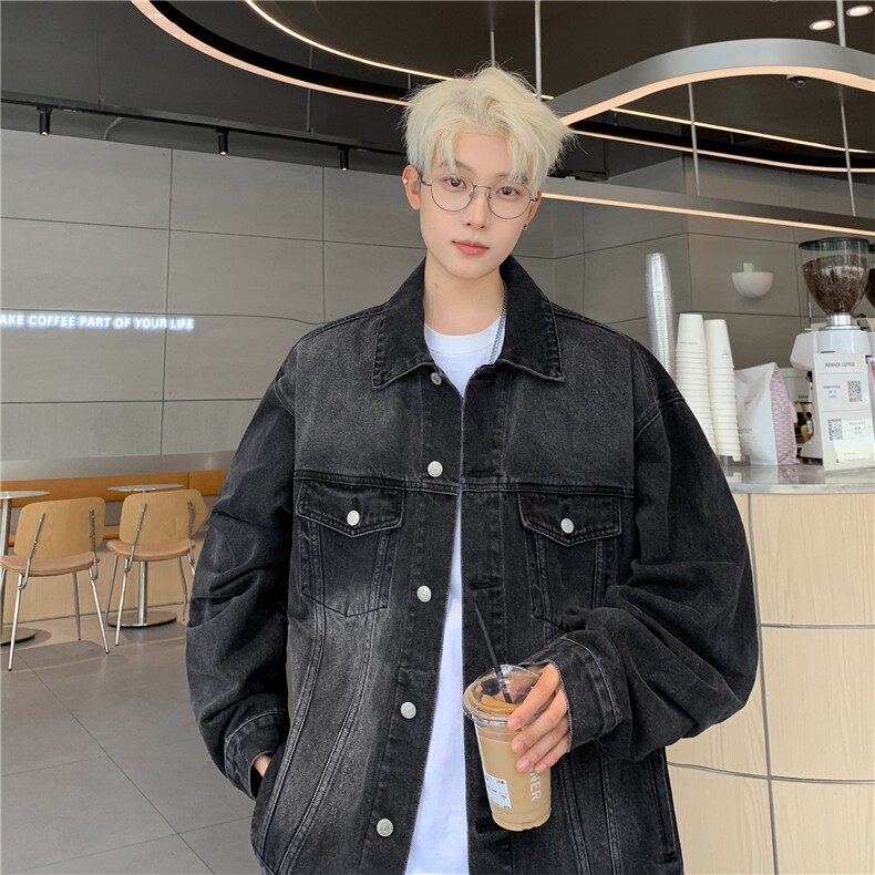 2025新款抖音品质男士水洗工装牛仔夹克外套上衣N1077/P98,男装工装外套,星座202