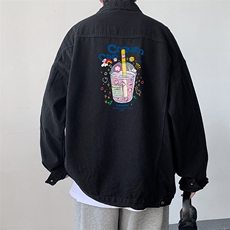牛仔夹克男大码牛仔外套男茄克NJ77332-P60，男装夹克，电商A040