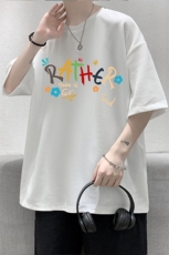 华夫格t恤男短袖男大码五分袖大皂风HT73301-P22，男装T恤，电商A040