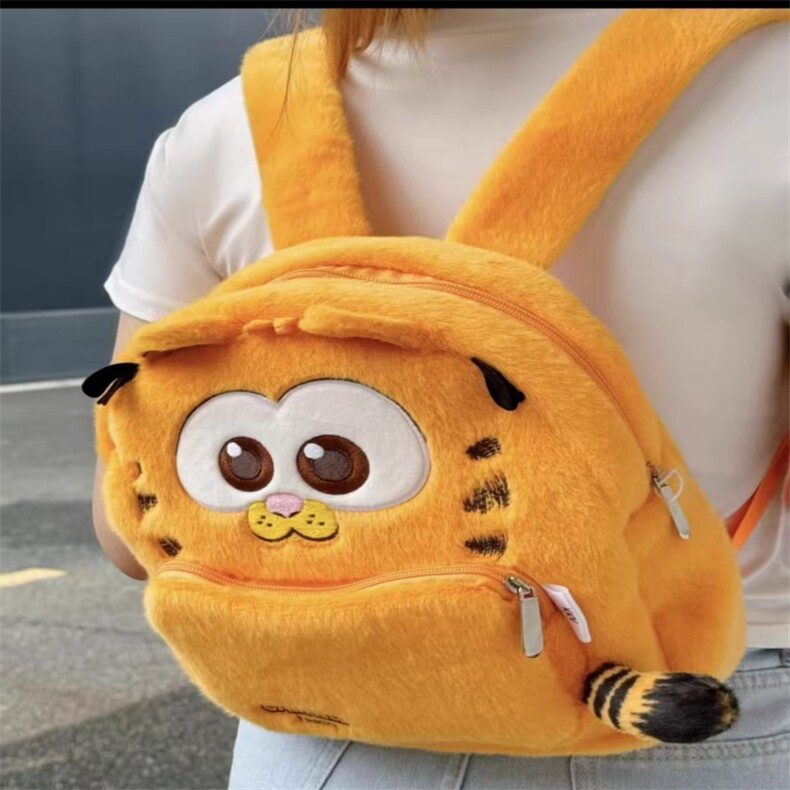 加肥猫双肩包可爱精品毛绒背包，涵涵毛绒玩具包
