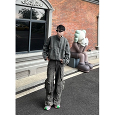 网络图现货秋冬男装时尚休闲男夹克牛仔外套潮男RJK8634-P90，男装工装外套，星座1005-6