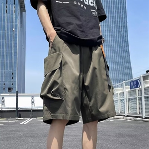 工装短裤男夏季宽松大口袋休闲外穿运动薄款五分裤子 DK002图片