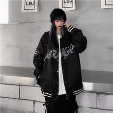 春秋新款女装学生港风复古棒球服韩版绣花百搭休闲夹克外套2025年，男装夹克，星座506A