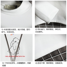 BT40140-P30加绒款-P40半高领长袖t恤男大码内搭打底衫男网格，男装T恤，电商A040A