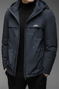 B2126钱塘2020-3精品90白鸭绒连帽继续男装羽绒服P235图片