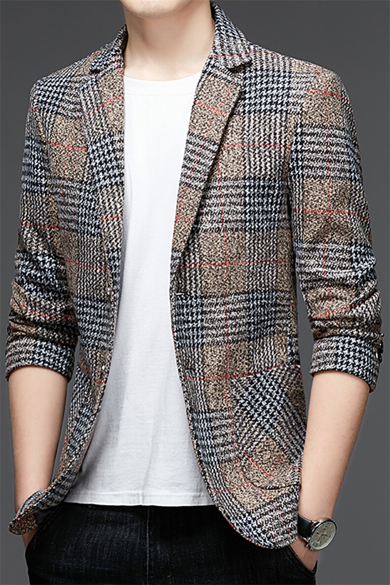 HXS-XJ018男式2022初春新款西装男西服外套修身商务休闲男单西P81,男装西服,电商B360