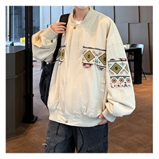 F537P60秋冬男装夹克外套时尚潮流港风男上衣，男装夹克，星座512-6
