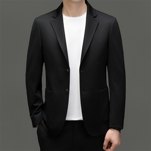 男装西服AE820含羊绒莫代尔锦氨西装无痕丝滑做工精致商务西服图片