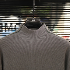 2025年秋季时尚都市长袖半高时尚百搭通勤简约，男装羊绒套衫，君道羊绒