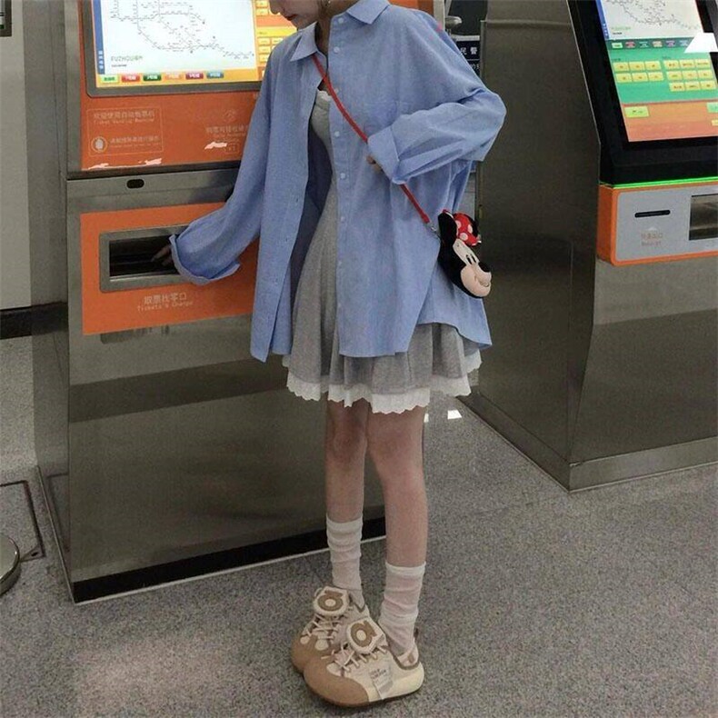 网络图现货蓝色长袖印花上衣衬衫RY12-P60,男装衬衫,星座1005-4