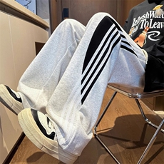 AK2097-P40美式潮流新款三条杠条纹运动裤慵懒休闲裤，女装休闲裤，星座617A-2