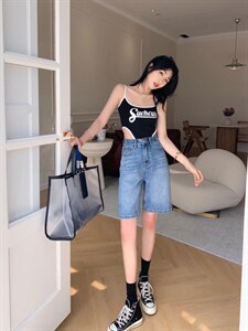 【现货】 夏季新款甜酷风5分裤图片