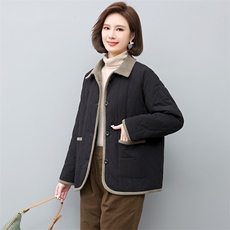 棉衣棉服女2022新款冬季中年妈妈冬季棉袄夹棉外套，女装棉衣/棉服，忆绮罗