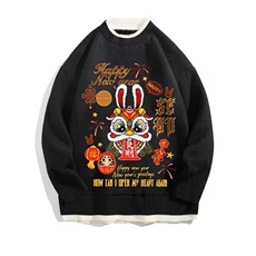控78假两件毛衣男大码加绒针织衫男毛线衣M80299-P55加绒P70，男装针织衫/毛衣，电商A040