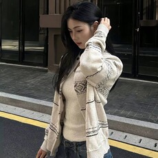 2025秋装新款羊毛混纺针织开衫外搭妈妈百搭春秋直筒上衣SWM269，男装卫衣，星座516A
