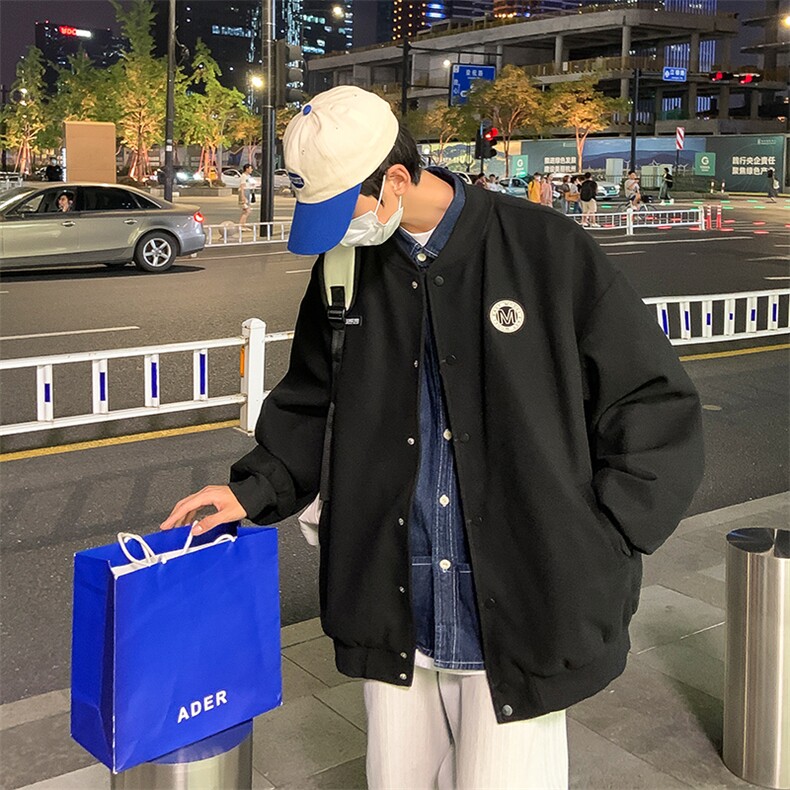 现货春装港风运动棒球服外套上衣男夹克衫D201-DM73-P75,男装夹克,电商D321-1