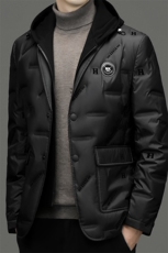 冬季可脱卸帽羽绒服男士2023新款加厚保暖中年爸爸装商务休闲外套，男装羽绒服，电商B212（原钱塘6029）
