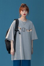 中性夏季潮流ins宽松个性情侣百搭短袖T恤T1007P25控38，男装T恤，A247A