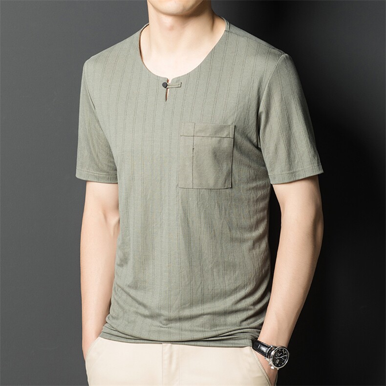风纯棉T恤短袖男2023夏季棉麻潮流半袖圆领上衣服BL8025-P60,男装T恤,星座1105-3