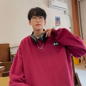 ！ 圆领卫衣男装港风长袖T恤男外套男WY192-P28图片