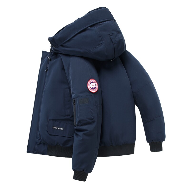 飞行服加厚保暖外套男冬户外防风防水中长款工装羽绒服TT111P148，男装羽绒服，星座1013-5