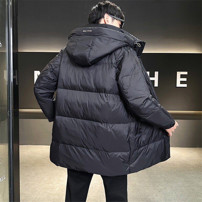中长款男士羽绒服冬季2025新款连帽加厚防寒外套A313-8820-P215,男装羽绒服,电商A313