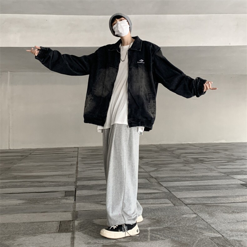 日系水洗复古牛仔外套男2025春秋潮牌宽松休闲男生外套1245-P67,男装工装外套,星座910-5