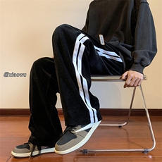 欧棉绒织带休闲裤直筒B342-K7011-P50控68，男装休闲裤，电商B342
