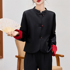 现货新款仿真皮皮衣2024春装立领仿绵羊皮夹克新中式短款外套女，女装皮衣，潮流依族