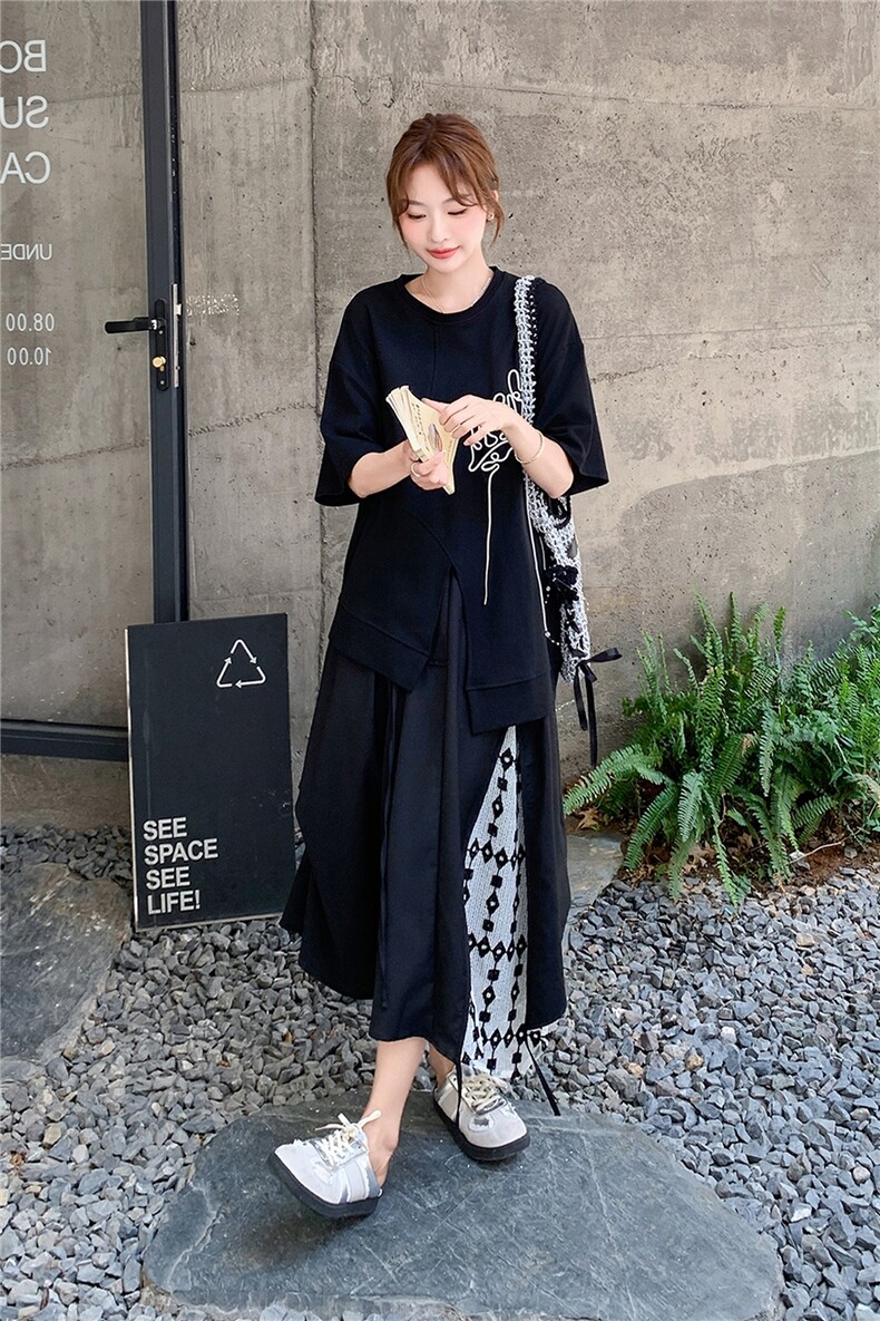 现货现货主推~新款阔腿裤叠穿套装两件套女2C219-6022-P155-K228,女装套装/套裙,2B237