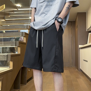 港风工装休闲裤高街五分裤宽松沙滩裤直通短裤DK312 P28图片