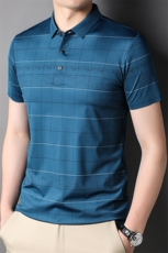 夏季新款男士翻领短袖t恤中年有领男装上衣服休闲POLO衫，男装T恤，电商B212（原钱塘6029）