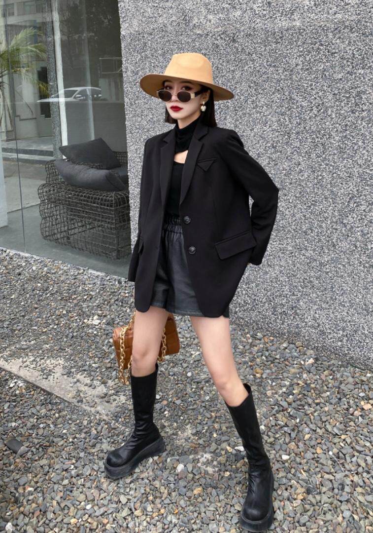 【现货】春装新款韩版休闲纯色西装，女装西装，名怡