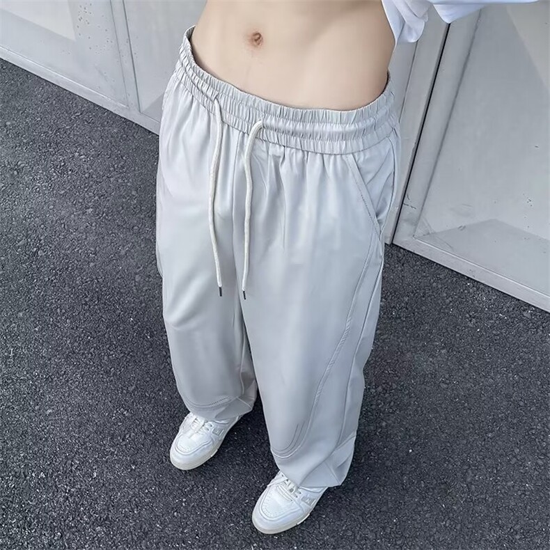 休闲裤男士韩版潮流直筒百搭帅2024秋季新款ins宽松长裤K5676-P33,男装休闲裤,星座412-3