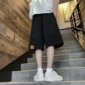 休闲短裤倒穿设计感夏季新款宽松休闲运动五分裤图片