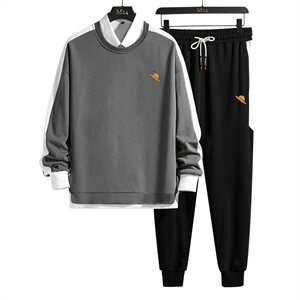 款TZ812 青年韩版潮流帅气休闲运动套装男秋季恤潮牌图片