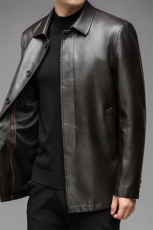 AB82262020-3秋冬皮衣男西装外套秋冬新款潮流休闲皮夹克P132，男装皮衣，钱塘207-3