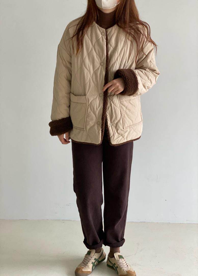 两面可穿羽绒服，女装棉衣/棉服，土布鱼