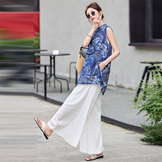 新中式国风套装女夏2025新款巨好看的超火高级感穿搭一整套两件套，女装套装/套裙，众宇琦