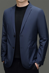 秋季新款西装男西服简约外套西服商务休闲小西装单西图片