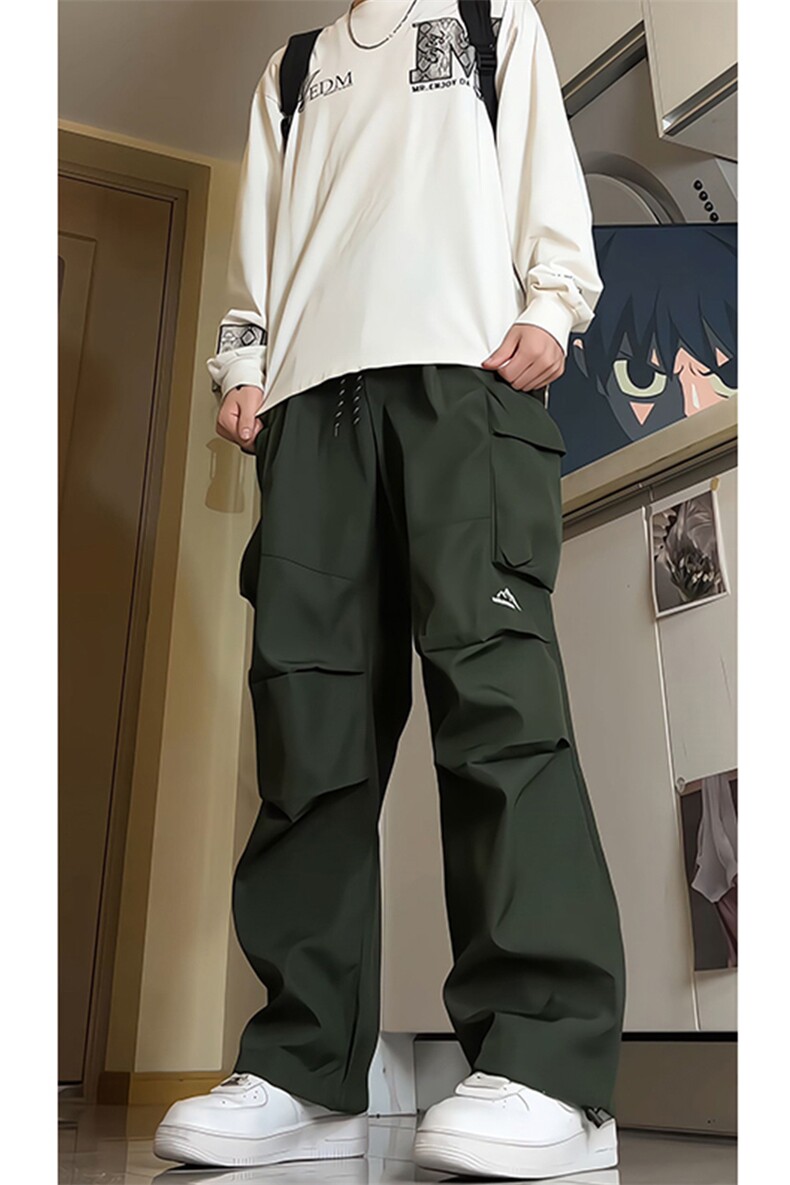 8XL-M刺绣冲锋裤男款大码春秋户外机能登山裤直筒阔腿裤KZ020P50,男装休闲裤,电商B312