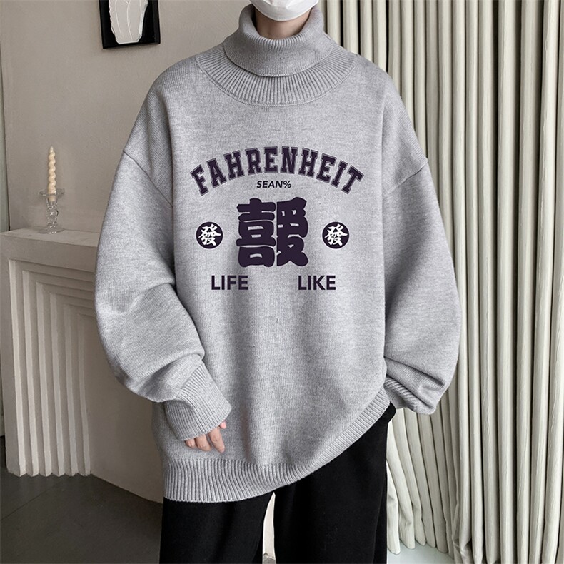 控68高领毛衣男士大码内搭毛线衣男GM45256-P45加绒款-P65,男装针织衫/毛衣,电商A040