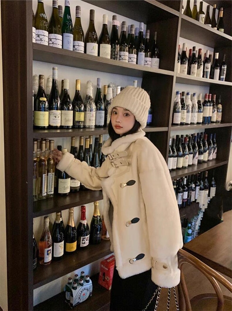 2022新绵羊皮毛一体外套推荐高品质,女装其它,蜜思优沫