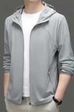 CSFA03322钱塘2020-3夏季男士时尚简约休闲连帽长袖防晒服P90，男装防晒衣，钱塘207-3