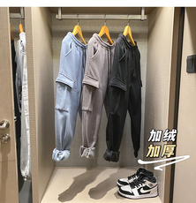 XZ409-1-K452-加绒P60-常规P55冬季加绒加厚运动裤工装休闲裤，男装休闲裤，星座1514