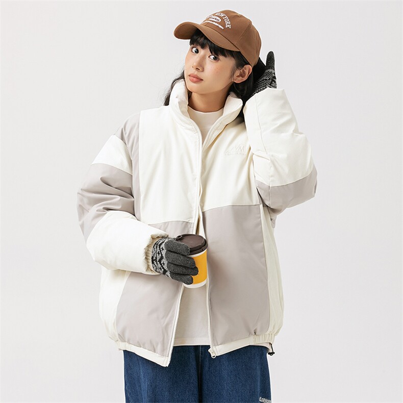 2026冬季新款男装日系潮牌撞色宽松休闲棉服加厚外套MY370-F149图片