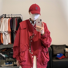 错位门禁飞行员夹克男外套男棒球衣服XH26-P70，男装夹克，电商B367
